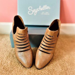 Seychelles metallic blush booties